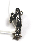 Vintage Western spurs and stirrups sterling silver charm cowboy