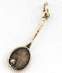 Vintage tennis racket charm