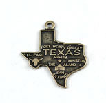 Vintage sterling Texas state charm