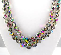 Laguna Double Swarovski Crystal Vitrail Necklace