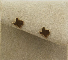 Vintage James Avery 14k gold state of texas earrings retired