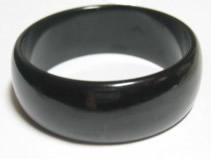 Black bakelite bangle bracelet