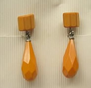 bakelite drop earrings