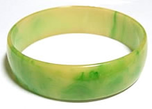 Lemon lime bakelite bracelet