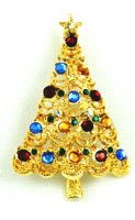 Vintage rhinestone crhristmas tree