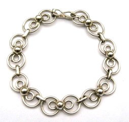 Sterling circle bracelet