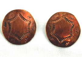 Vintage Native American Copper Earrings