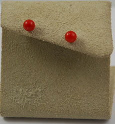 Vintage Italian Red Coral Earrings