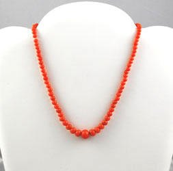 Antique Victorian Salmon Child's Coral Necklace