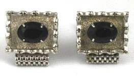 Vintage Silver tone cuff links