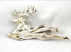 Vintage Danecraft Silver Reindeer Brooch