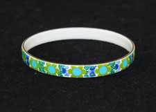 Vintage floral enamel bracelet