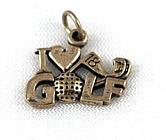 I love golf charm