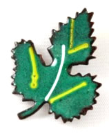 Enamel Maple leaf brooch