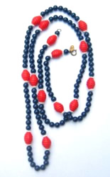 Navy Miriam Haskell Necklace