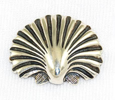 Hand & Hammer Silversmith Sterling Shell Brooch