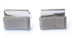 Hickok silver cuff links