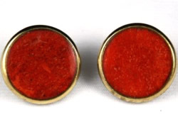 Hobe red coral earrings