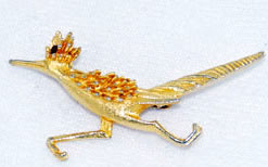 Vintage Hobe Roadrunner Brooch