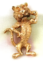 Vintage tiger brooch