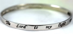 Sterling Bible Verse Bracelet