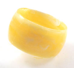 Vintage Yellow Lucite Bangle Bracelet