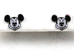 Vintage Sterling Silver Disney Mickey Mouse Earrings