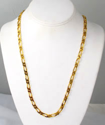 Monet gold plated figaro chain necklace