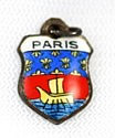 Paris silver travel charm