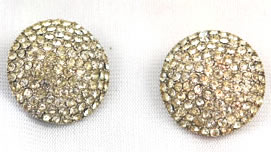 Vintage Pave Rhinestone Earrings