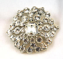 Liz Claiborne Rhinestone Brooch