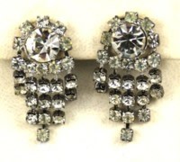 Vintage rhinestone earrings