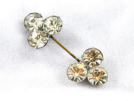 Art Deco Rhinestone Fur, Hat or Lapel Pin