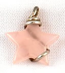 Rose quartz star pendant