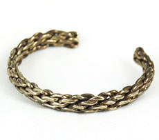 Vintage Mexican Sterling Woven Bracelet