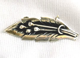 Vintage Sterling Mexican Brooch