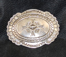 Vintage SS Concho Brooch