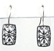 Vintage Sterling Filigree Earrings