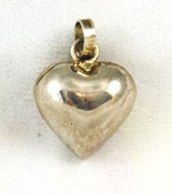 Vintage Sterling Silver Heart Pendant