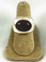 Vintage Mexican Mahogany Obsidian Ring