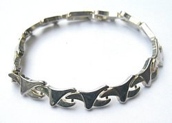 Sterling link bracelet