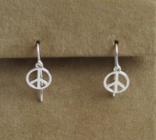 Vintage SS peace earrings