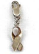 Sterling ribbon charm