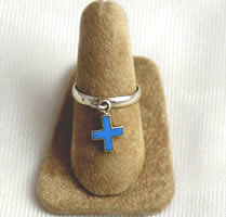 Vintage ss cross ring