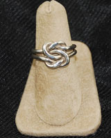 Vintage sterling silver knot ring