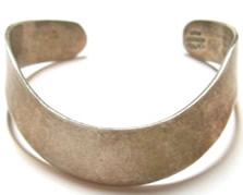 Taxco silver cuff bracelet