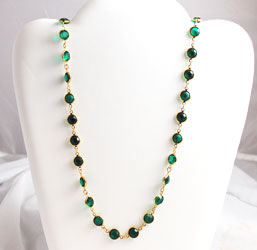 Swarovski Emerald Channel Set Necklace