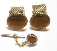 Tiger's Eye Cufflink set