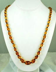 Vintage Topaz Crystal Necklace