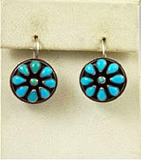 Vintage sterling and turquoise earrings